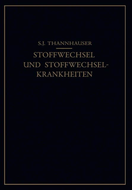 Lehrbuch Des Stoffwechsels Und Der Stoffwechsel-Krankheiten, Paperback / softback Book