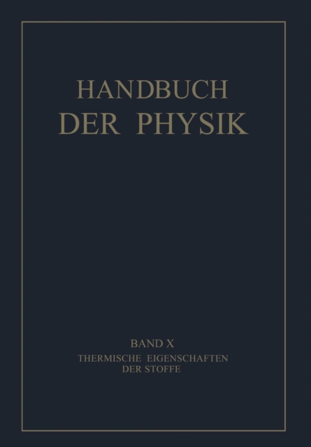 Thermische Eigenschaften Der Stoffe, Paperback / softback Book