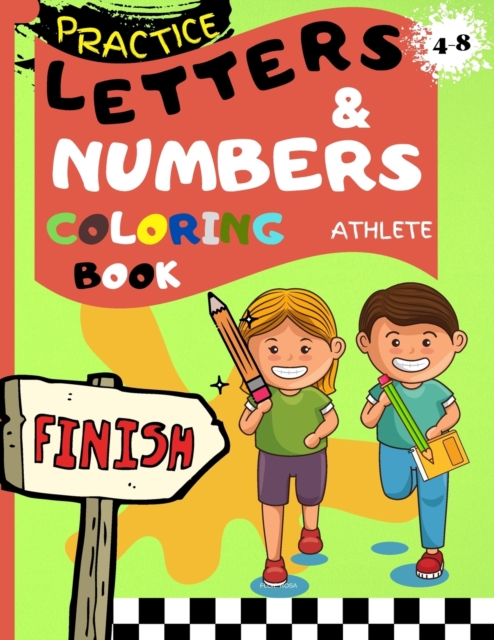 Letters and Numbers Coloring Book Athlete, Paperback / softback Book
