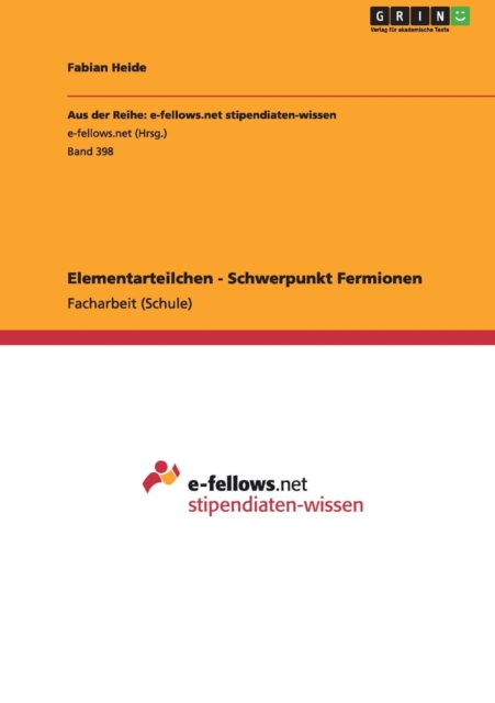 Elementarteilchen - Schwerpunkt Fermionen, Paperback / softback Book