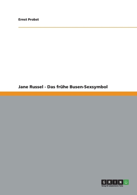 Jane Russel - Das fruhe Busen-Sexsymbol, Paperback / softback Book