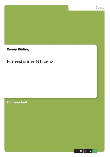 Fitnesstrainer-B-Lizenz, Paperback / softback Book