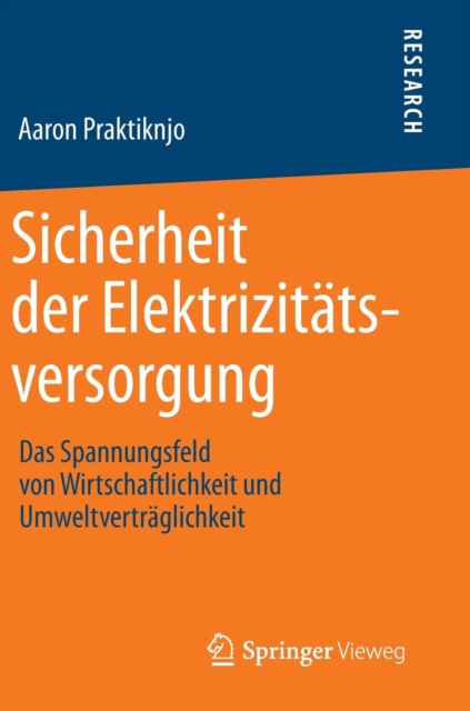 Sicherheit Der Elektrizitatsversorgung : Das Spannungsfeld Von Wirtschaftlichkeit Und Umweltvertraglichkeit, Hardback Book