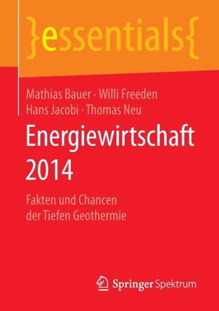 Energiewirtschaft 2014 : Fakten Und Chancen Der Tiefen Geothermie, Paperback / softback Book