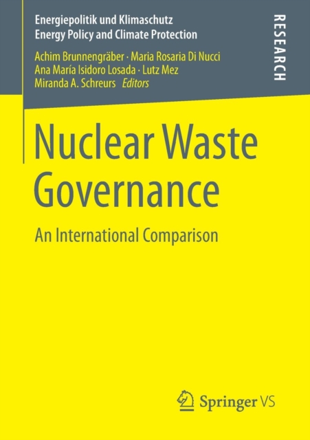 Nuclear Waste Governance : An International Comparison, Paperback / softback Book
