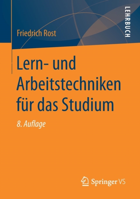Lern- Und Arbeitstechniken Fur Das Studium, Paperback / softback Book