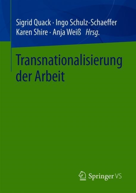 Transnationalisierung der Arbeit, Paperback / softback Book