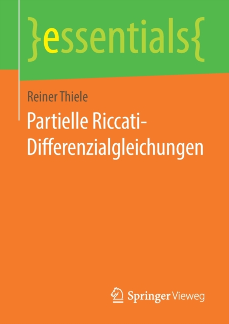 Partielle Riccati-Differenzialgleichungen, Paperback Book