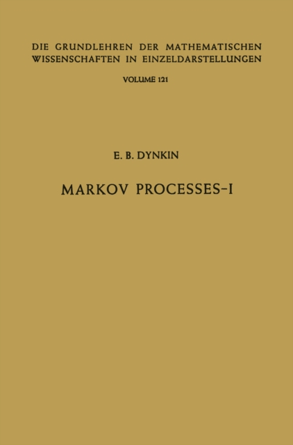 Markov Processes : Volume I, PDF eBook