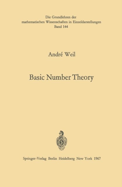 Basic Number Theory, PDF eBook
