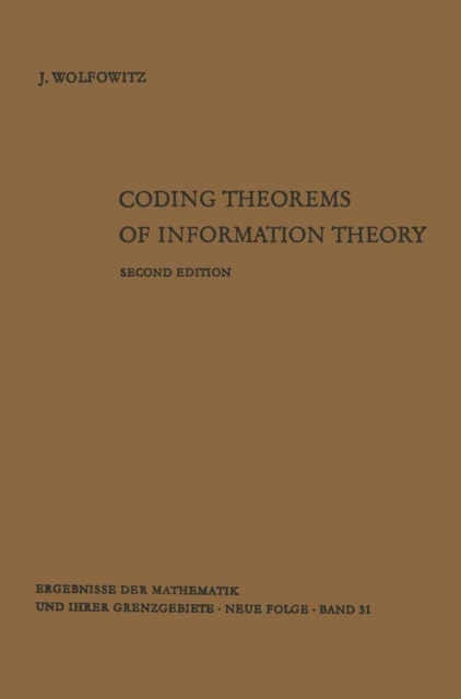 Coding Theorems of Information Theory, PDF eBook
