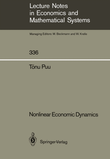 Nonlinear Economic Dynamics, PDF eBook