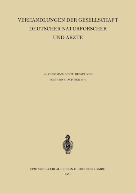 Verhandlungen der Gesellschaft Deutscher Naturforscher und Arzte, Paperback / softback Book