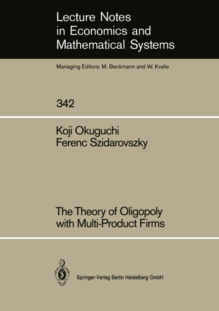 The Theory of Oligopoly with Multi-Product Firms, PDF eBook