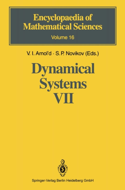 Dynamical Systems VII : Integrable Systems Nonholonomic Dynamical Systems, PDF eBook