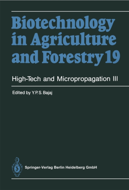 High-Tech and Micropropagation III, PDF eBook