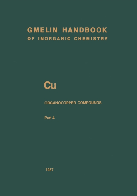 Cu Organocopper Compounds, PDF eBook