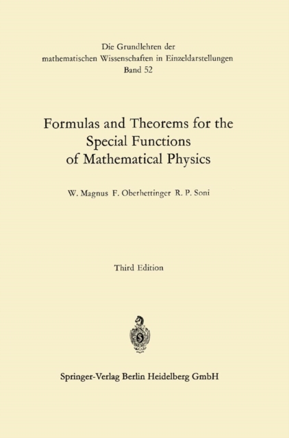 Formulas and Theorems for the Special Functions of Mathematical Physics, PDF eBook