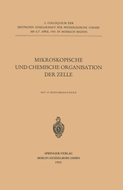Mikroskopische und Chemische Organisation der Zelle, Paperback / softback Book