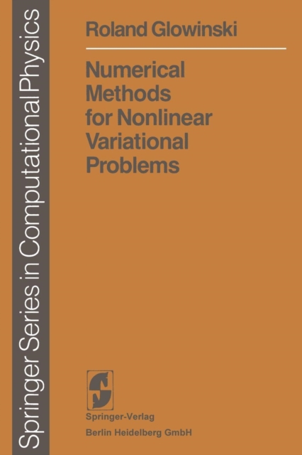 Numerical Methods for Nonlinear Variational Problems, Paperback / softback Book