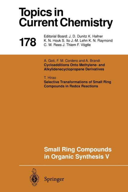Small Ring Compounds in Organic Synthesis V, Paperback / softback Book