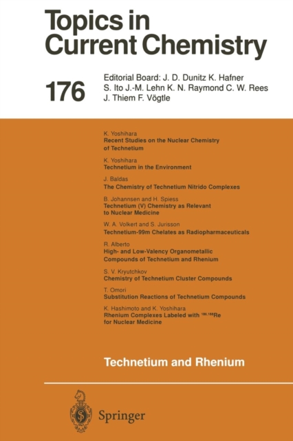 Technetium and Rhenium : Their Chemistry and Its Applications, Paperback / softback Book