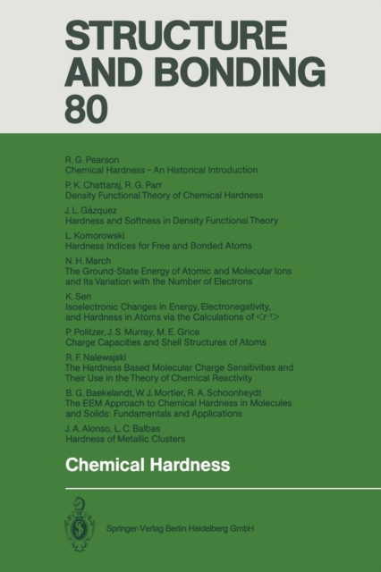 Chemical Hardness, Paperback / softback Book