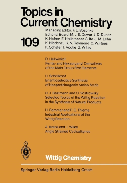 Wittig Chemistry : Dedicated to Professor Dr. G. Wittig, Paperback / softback Book