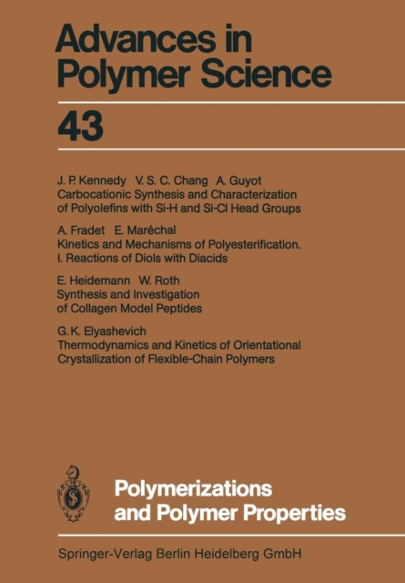 Polymerizations and Polymer Properties, Paperback / softback Book