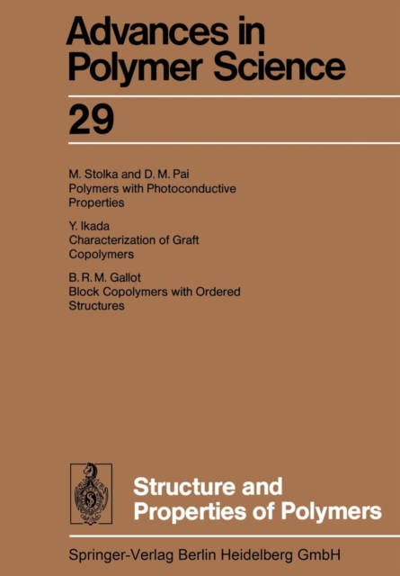 Structure and Properties of Polymers, Paperback / softback Book