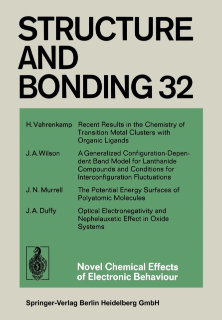 Novel Chemical Effects of Electronic Behaviour, Paperback / softback Book