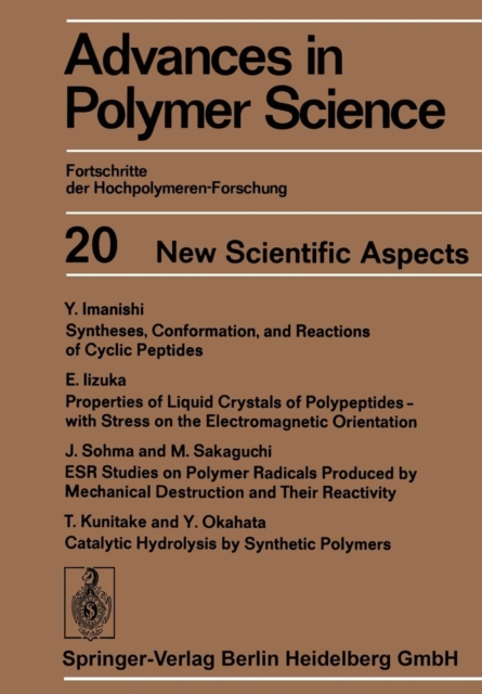 New Scientific Aspects, Paperback / softback Book