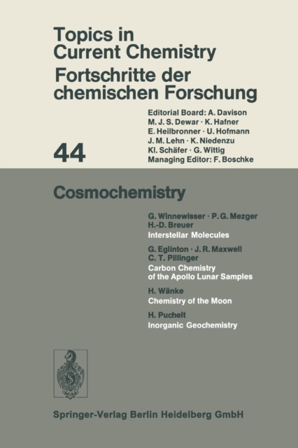 Cosmochemistry, Paperback / softback Book