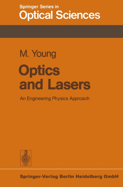 Optics and Lasers : An Engineering Physics Approach, PDF eBook