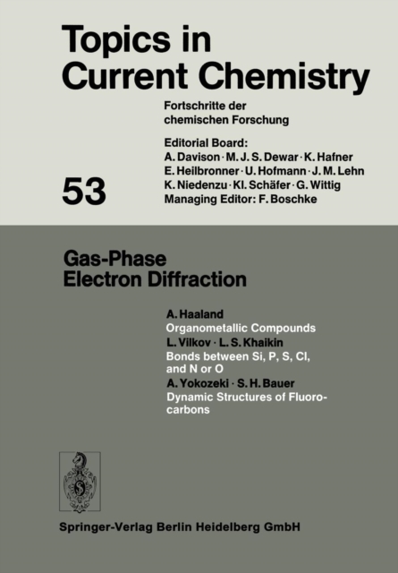 Gas-Phase Electron Diffraction, Paperback / softback Book