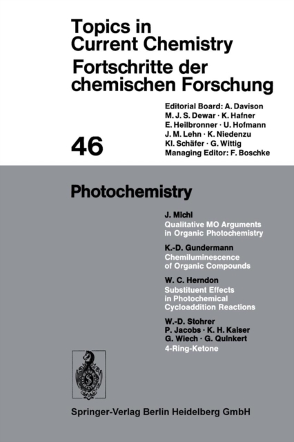 Photochemistry, Paperback / softback Book