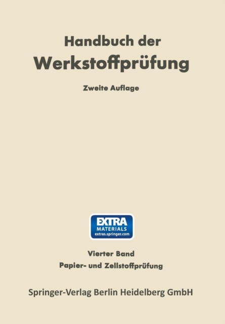 Papier- Und Zellstoff-Prufung, Paperback / softback Book