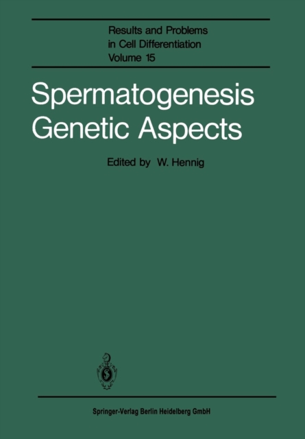 Spermatogenesis Genetic Aspects, Paperback / softback Book