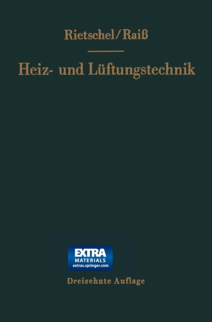 H. Rietschels Lehrbuch Der Heiz- Und Luftungstechnik, Paperback / softback Book