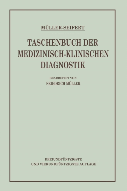 Taschenbuch Der Medizinisch-Klinischen Diagnostik, Paperback / softback Book