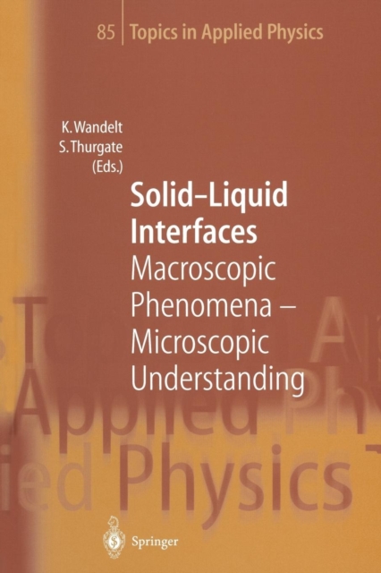 Solid-Liquid Interfaces : Macroscopic Phenomena - Microscopic Understanding, Paperback / softback Book