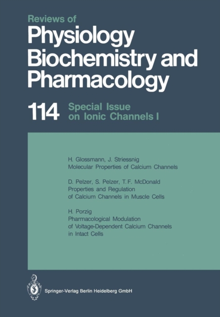 Special Issue on Ionic Channels, Paperback / softback Book