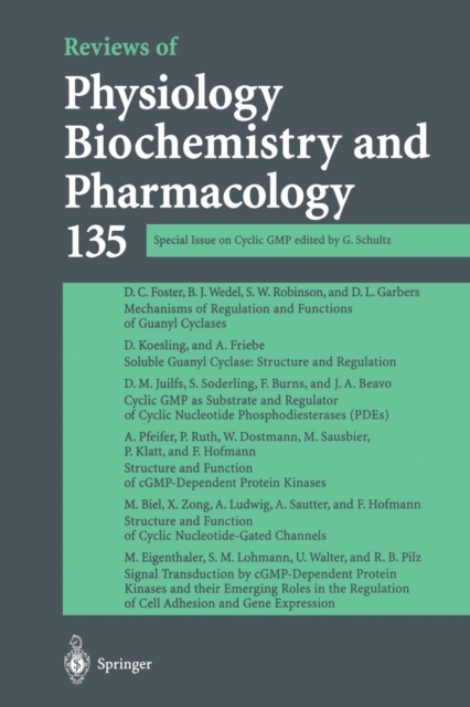 Reviews of Physiology, Biochemistry and Pharmacology : Special Issue on Cyclic GMP, Paperback / softback Book