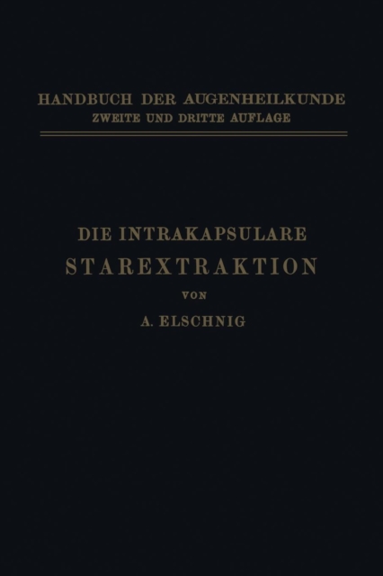 Die Intrakapsulare Starextraktion, Paperback / softback Book