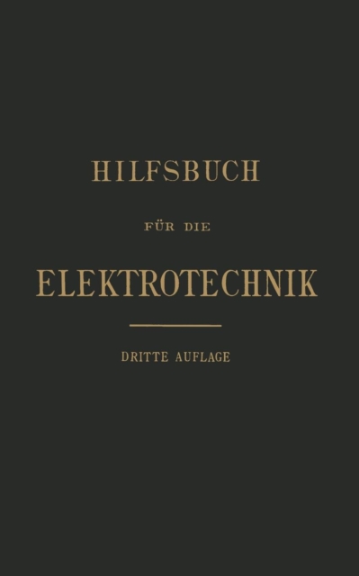 Hilfsbuch Fur Die Elektrotechnik, Paperback / softback Book