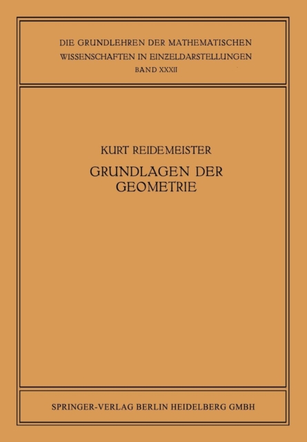 Vorlesungen UEber Grundlagen Der Geometrie, Paperback / softback Book