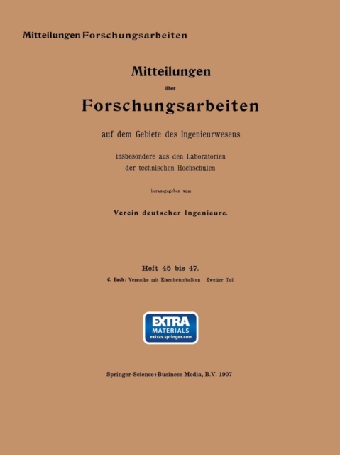 Versuche Mit Eisenbetonbalken, Paperback / softback Book