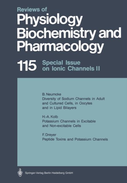Special Issue on Ionic Channels II, Paperback / softback Book