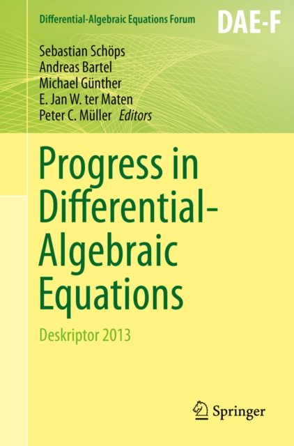 Progress in Differential-Algebraic Equations : Deskriptor 2013, PDF eBook