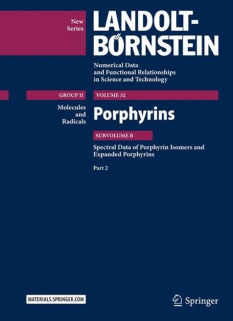 Porphyrins - Spectral Data of Porphyrin Isomers and Expanded Porphyrins, Hardback Book